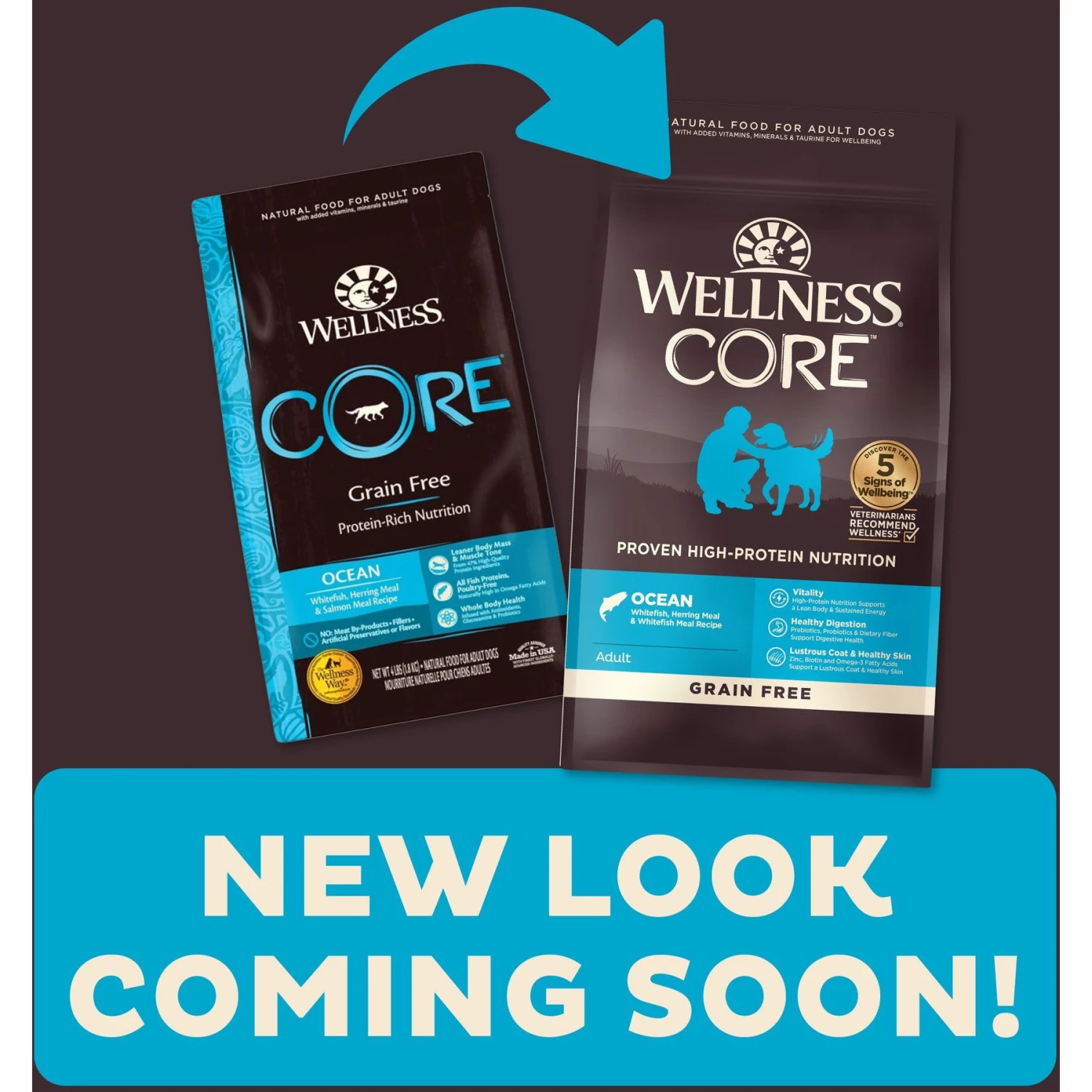 Wellness CORE Ocean Whitefish, Herring & Salmon Recipe Dry Dog Food 4 Wellness CORE Ocean Whitefish, Herring & Salmon Recipe Dry Dog Food - Image 2