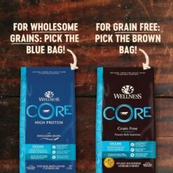 Wellness CORE Ocean Whitefish, Herring & Salmon Recipe Dry Dog Food 13 Wellness CORE Ocean Whitefish, Herring & Salmon Recipe Dry Dog Food -Snuggle Paws 49158 PT4. AC SS1800 V1594848353