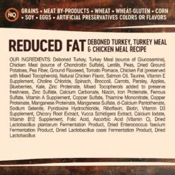 Wellness CORE Grain-Free Reduced Fat Turkey & Chicken Recipe Dry Dog Food -Snuggle Paws 49164 PT5. AC SS1800 V1594911674