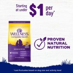 Wellness Large Breed Complete Health Adult Deboned Chicken & Brown Rice Recipe Dry Dog Food 13 Wellness Large Breed Complete Health Adult Deboned Chicken & Brown Rice Recipe Dry Dog Food -Snuggle Paws 49175 PT4. AC SS1800 V1594849875