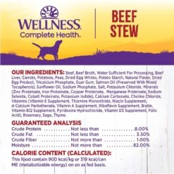 Wellness Beef Stew With Carrots & Potatoes Grain-Free Canned Dog Food -Snuggle Paws 49200 PT6. AC SS1800 V1657657681