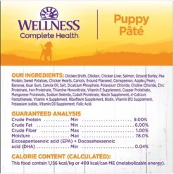 Wellness Complete Health Just For Puppy Canned Dog Food -Snuggle Paws 49210 PT5. AC SS1800 V1691422013