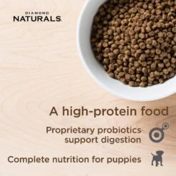 Diamond Naturals Small & Medium Breed Puppy Formula Dry Dog Food -Snuggle Paws 49737 PT2. AC SS1800 V1635741423