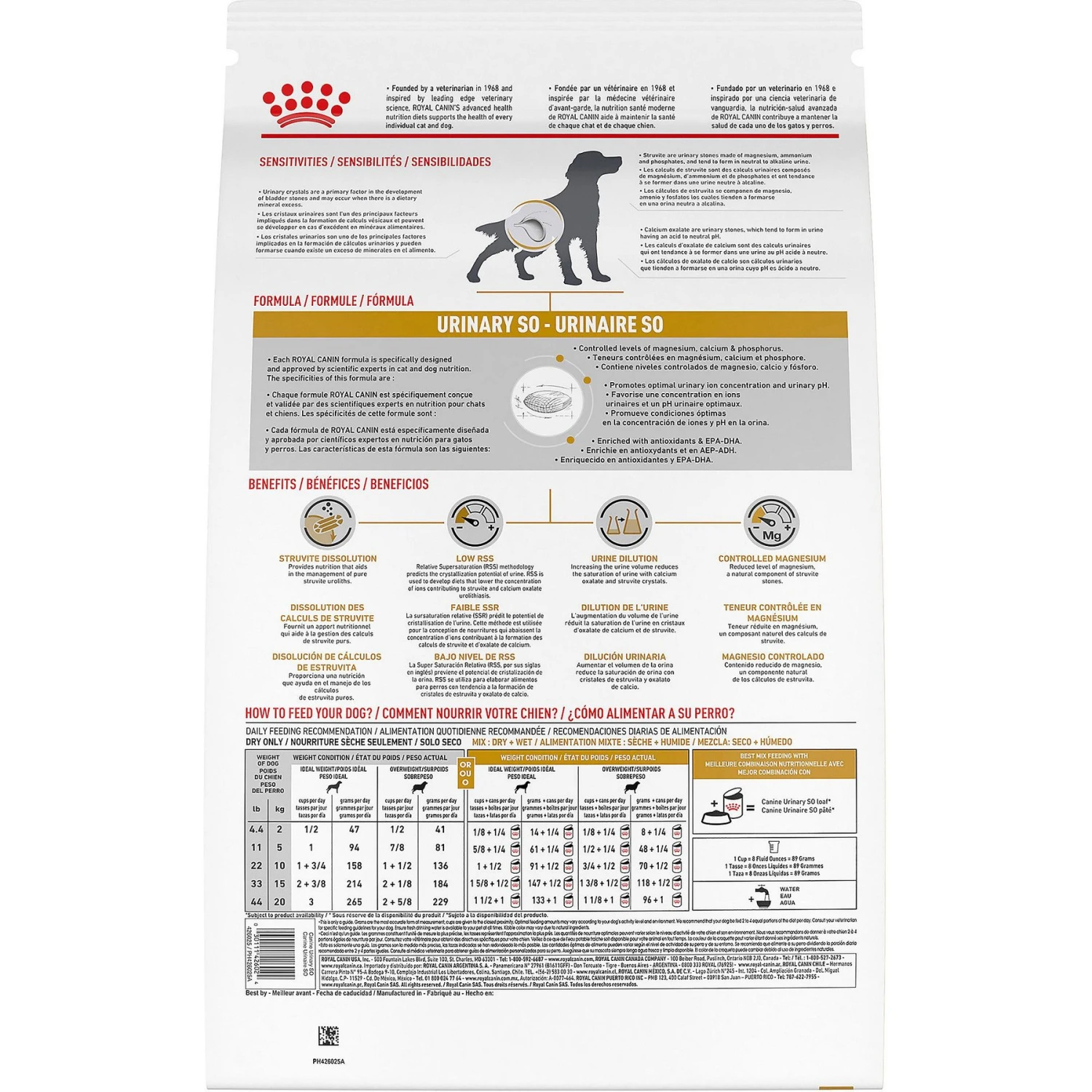 Royal Canin Veterinary Diet Adult Urinary SO Dry Dog Food 5 Royal Canin Veterinary Diet Adult Urinary SO Dry Dog Food - Image 3