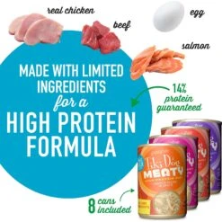 Tiki Dog Meaty Variety Pack Grain-Free Shredded Boxed Wet Dog Food, 12-oz, Case Of 8 13 Tiki Dog Meaty Variety Pack Grain-Free Shredded Boxed Wet Dog Food, 12-oz, Case Of 8 -Snuggle Paws 505026 PT3. AC SS1800 V1648620996