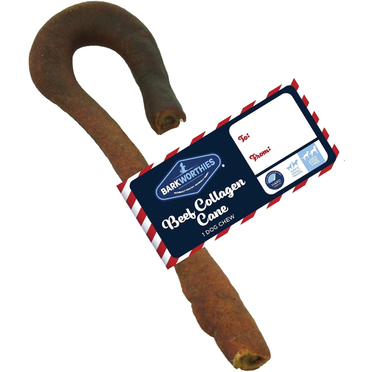 Barkworthies Collagen Cane 7-in Natural Dog Chew Dog Treat 3 Barkworthies Collagen Cane 7-in Natural Dog Chew Dog Treat