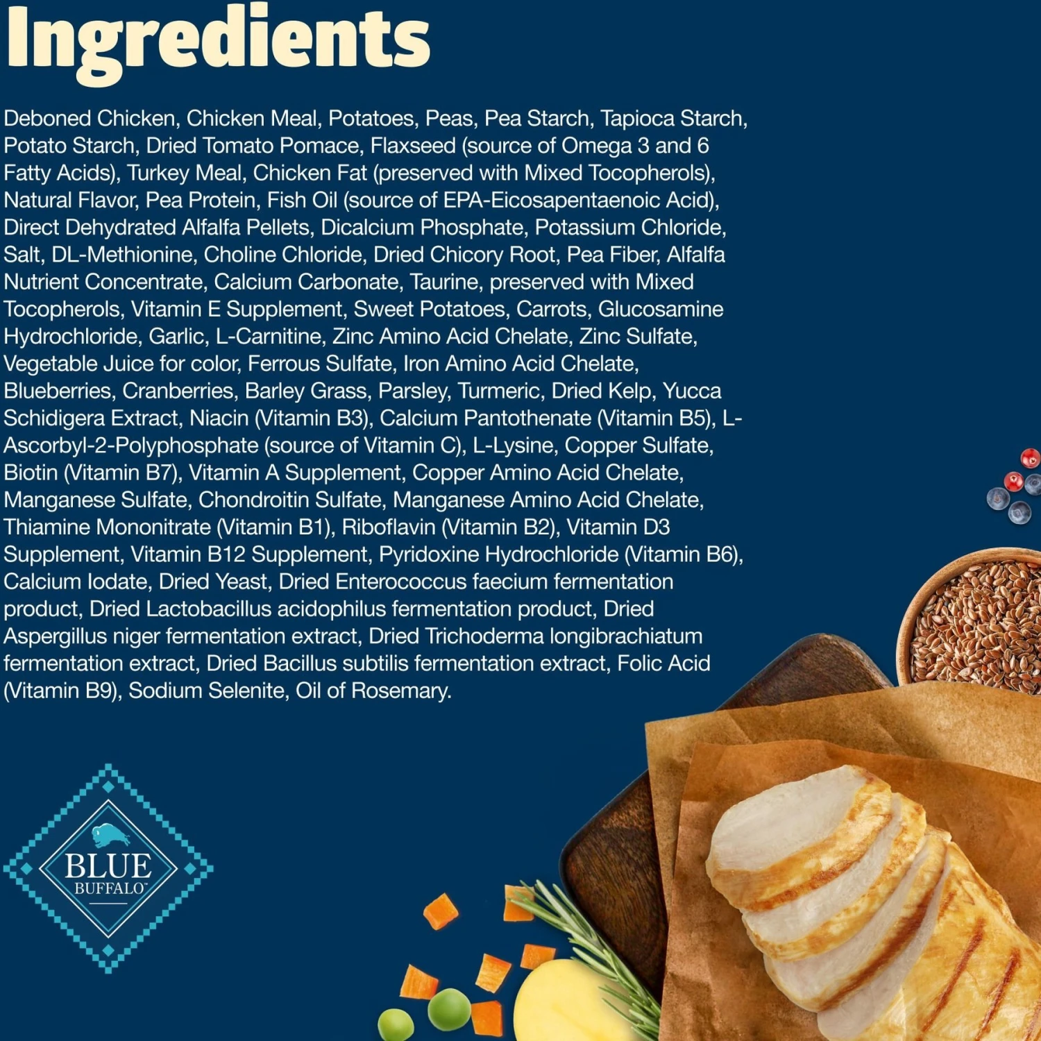 Blue Buffalo Freedom Large Breed Adult Chicken Recipe Grain-Free Dry Dog Food 6 Blue Buffalo Freedom Large Breed Adult Chicken Recipe Grain-Free Dry Dog Food - Image 4