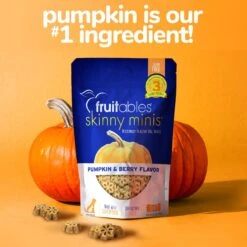 Fruitables Skinny Minis Pumpkin & Berry Flavor Dog Treats -Snuggle Paws 50835 PT5. AC SS1800 V1662741540