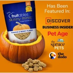 Fruitables Skinny Minis Pumpkin & Berry Flavor Dog Treats -Snuggle Paws 50835 PT7. AC SS1800 V1662739198