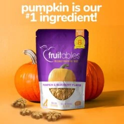 Fruitables Pumpkin & Blueberry Flavor Dog Treats -Snuggle Paws 50845 PT6. AC SS1800 V1594328759