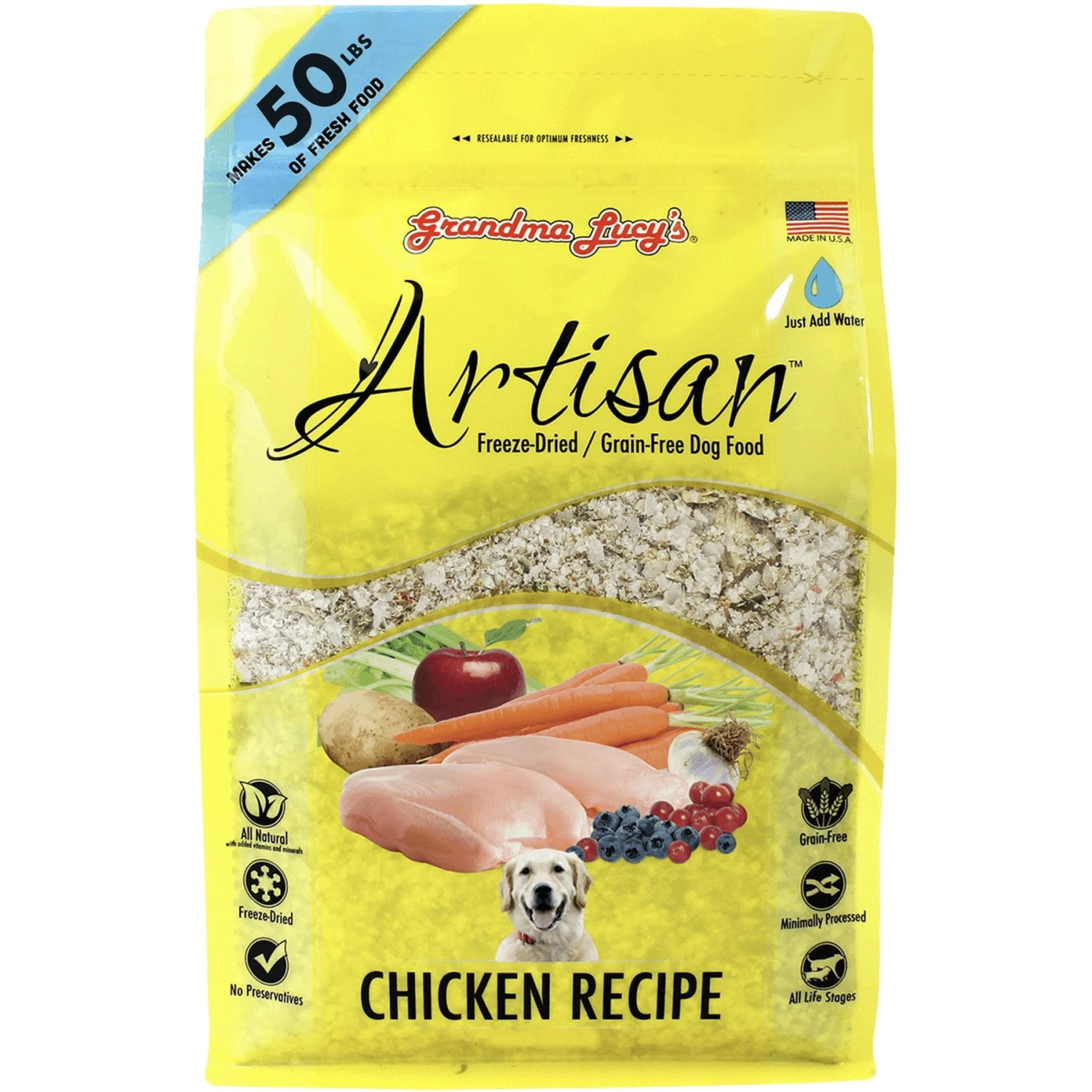 Grandma Lucy's Artisan Chicken Grain-Free Freeze-Dried Dog Food 3 Grandma Lucy's Artisan Chicken Grain-Free Freeze-Dried Dog Food