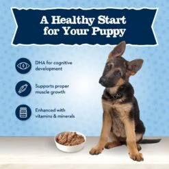 Blue Buffalo Baby Blue Healthy Growth Formula Natural Chicken & Brown Rice Recipe Puppy Dry Food & Blue Buffalo Baby Blue Healthy Growth Formula Natural Chicken & Vegetable Recipe Puppy Wet Food, 12.5-oz Cans, Case Of 12 -Snuggle Paws 514998 PT8. AC SS1800 V1649341383