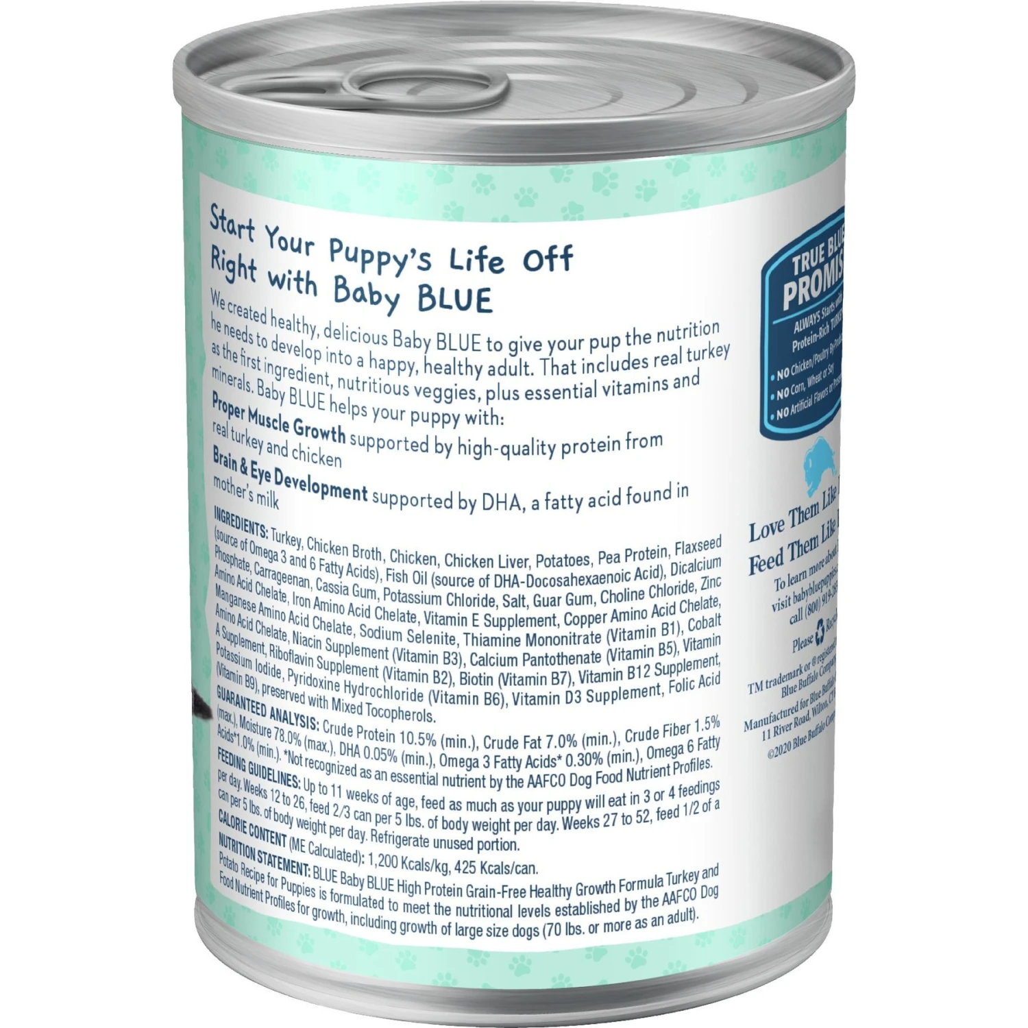 Blue Buffalo Baby Blue Healthy Growth Formula Natural Chicken & Vegetable Recipe Puppy Wet Food, 12.5-oz Cans, Case Of 12 & Blue Buffalo Baby Blue Healthy Growth Formula Grain-Free High Protein Turkey & Potato Recipe Puppy Wet Food, 12.5-oz Cans, Case Of 12 5 Blue Buffalo Baby Blue Healthy Growth Formula Natural Chicken & Vegetable Recipe Puppy Wet Food, 12.5-oz Cans, Case Of 12 & Blue Buffalo Baby Blue Healthy Growth Formula Grain-Free High Protein Turkey & Potato Recipe Puppy Wet Food, 12.5-oz Cans, Case Of 12 - Image 3