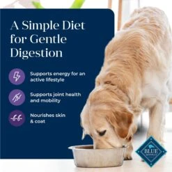 Blue Buffalo Basics Skin & Stomach Care Turkey & Potato Recipe Senior Dry Dog Food -Snuggle Paws 51892 PT2. AC SS1800 V1646272588