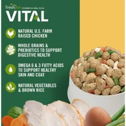 Freshpet Vital Chicken Recipe Fresh Dog Food, 1.75-lb Bag, Case Of 4 -Snuggle Paws 519158 PT2. AC SS1800 V1649355738