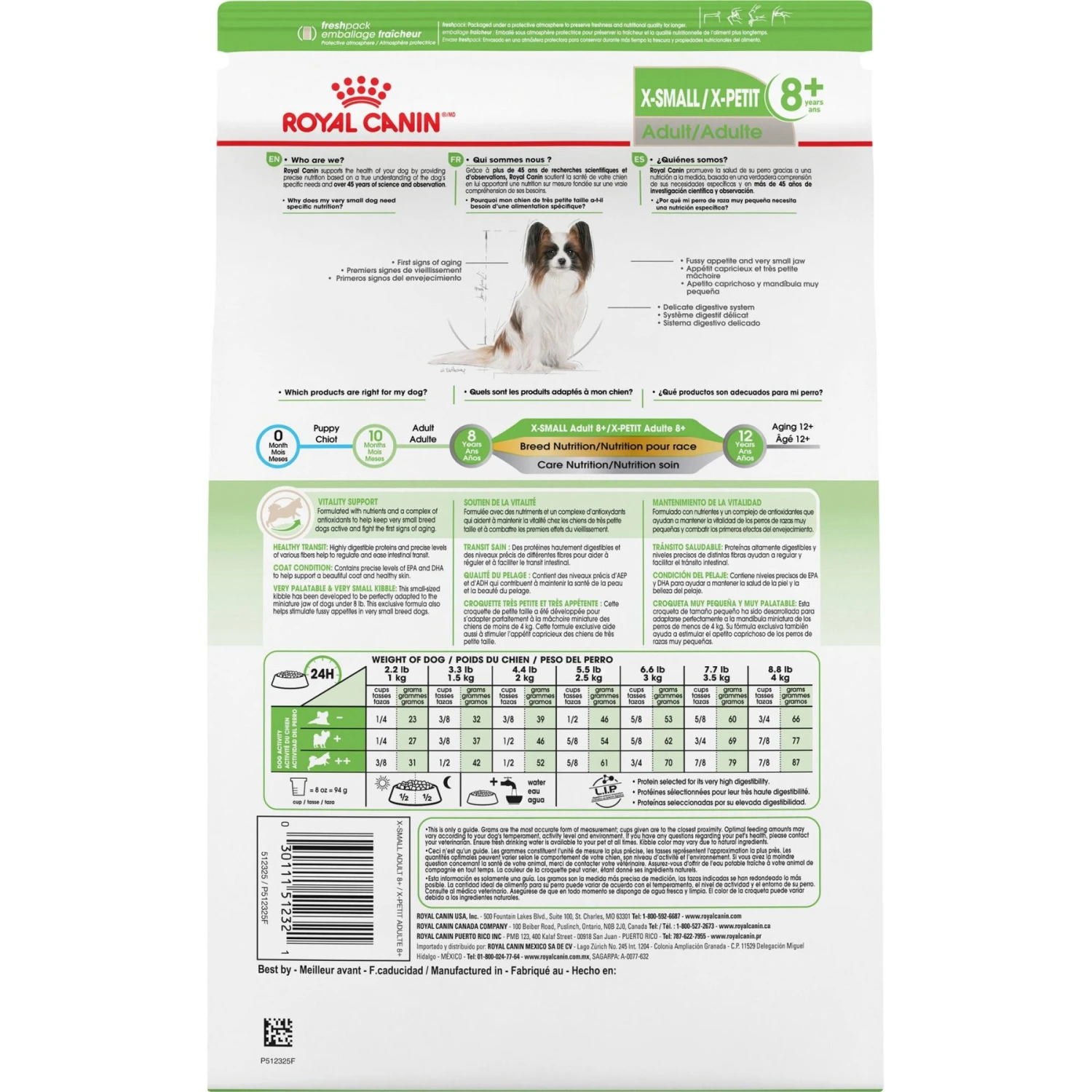 Royal Canin Size Health Nutrition X-Small Adult 8+ Dry Dog Food 5 Royal Canin Size Health Nutrition X-Small Adult 8+ Dry Dog Food - Image 3