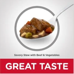 Hill's Science Diet Adult Savory Stew With Beef & Vegetables Canned Dog Food -Snuggle Paws 52789 PT5. AC SS1800 V1598152553