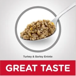 Hill's Science Diet Adult 7+ Turkey & Barley Entree Canned Dog Food, 13-oz, Case Of 12 -Snuggle Paws 52800 PT5. AC SS1800 V1598149262