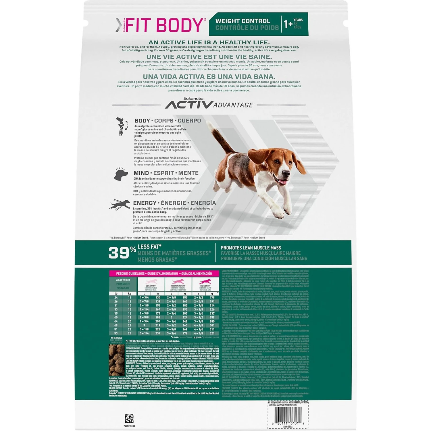 Eukanuba Fit Body Weight Control Medium Breed Dry Dog Food 4 Eukanuba Fit Body Weight Control Medium Breed Dry Dog Food - Image 2