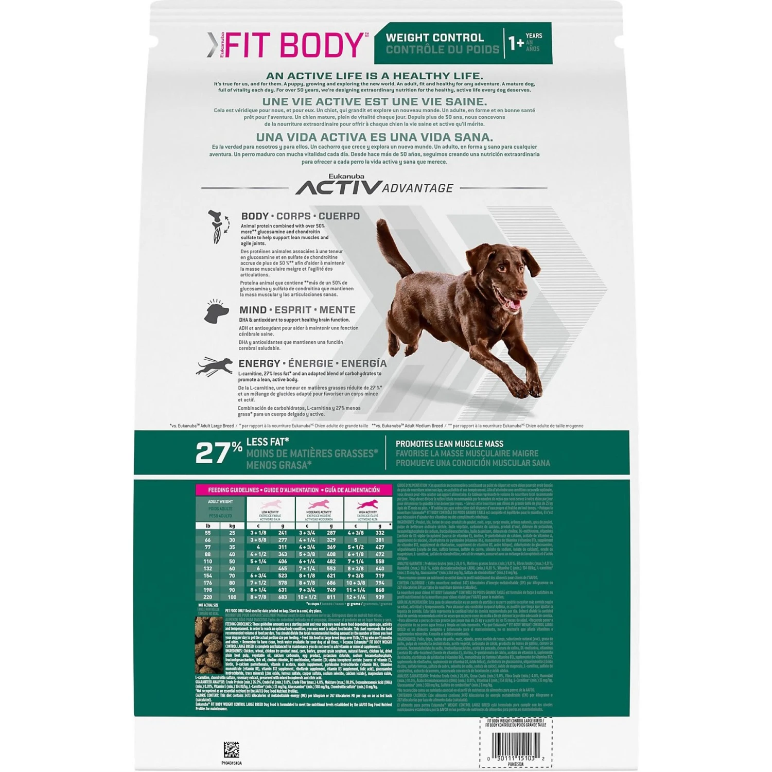 Eukanuba Fit Body Weight Control Large Breed Dry Dog Food 4 Eukanuba Fit Body Weight Control Large Breed Dry Dog Food - Image 2