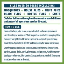 Wondercide Mosquito & Fly Indoor & Outdoor Aerosol Spray, 10-oz Bottle -Snuggle Paws 539726 PT7. AC SS1800 V1657658878