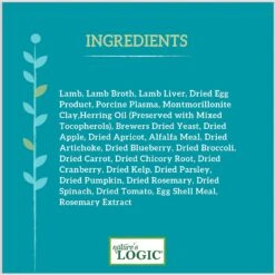 Nature's Logic Lamb Feast All Life Stages Grain-Free Canned Dog Food -Snuggle Paws 54304 PT6. AC SS1800 V1617027759