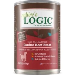Nature's Logic Canine Beef Feast All Life Stages Grain-Free Canned Dog Food