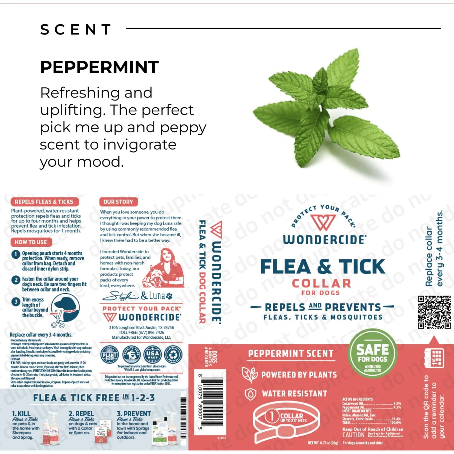 Wondercide Peppermint Flea & Tick Dog Collar 8 Wondercide Peppermint Flea & Tick Dog Collar - Image 6