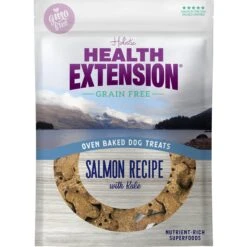 Health Extension Grain-Free Salmon Recipe Dry Dog Food & Health Extension Grain-Free Oven Baked Salmon Recipe With Kale Dog Treats -Snuggle Paws 551694 PT5. AC SS1800 V1657659453