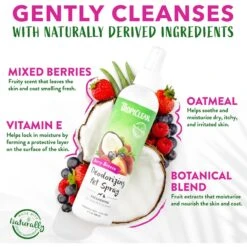 TropiClean Berry Breeze Deodorizing Dog & Cat Spray -Snuggle Paws 55641 PT3. AC SS1800 V1684413970