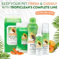 TropiClean Papaya Deodorizing Dog & Cat Spray 16 TropiClean Papaya Deodorizing Dog & Cat Spray -Snuggle Paws 55643 PT7. AC SS1800 V1684411830