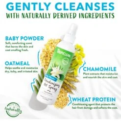 TropiClean Baby Powder Deodorizing Dog & Cat Spray -Snuggle Paws 55644 PT3. AC SS1800 V1684408627