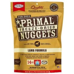 Primal Chicken Formula Nuggets Grain-Free Raw Freeze-Dried Dog Food & Primal Lamb Formula Nuggets Grain-Free Raw Freeze-Dried Dog Food -Snuggle Paws 567150 PT5. AC SS1800 V1657659867