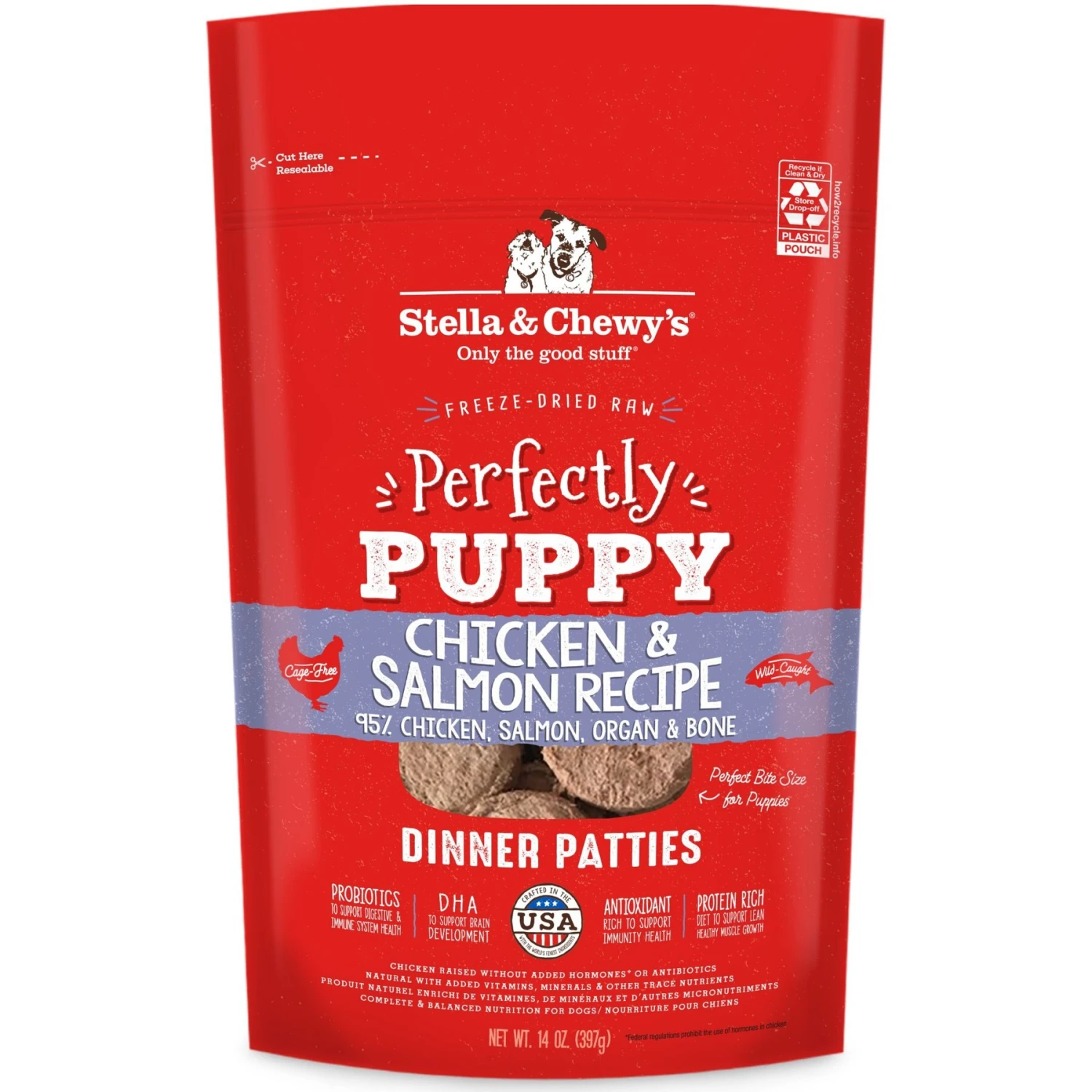 Stella & Chewy's Perfectly Puppy Chicken & Salmon Dinner Patties Freeze-Dried Raw Dog Food & Stella & Chewy's Perfectly Puppy Beef & Salmon Dinner Patties Freeze-Dried Raw Dog Food 6 Stella & Chewy's Perfectly Puppy Chicken & Salmon Dinner Patties Freeze-Dried Raw Dog Food & Stella & Chewy's Perfectly Puppy Beef & Salmon Dinner Patties Freeze-Dried Raw Dog Food - Image 4