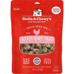 Stella & Chewy's Chicken Hearts Freeze-Dried Raw Dog Treats & Stella & Chewy's Chewy's Chicken Meal Mixers Freeze-Dried Raw Dog Food Topper -Snuggle Paws 567622 PT5. AC SS1800 V1657659986
