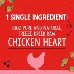 Stella & Chewy's Chicken Hearts Freeze-Dried Raw Dog Treats & Stella & Chewy's Chewy's Chicken Meal Mixers Freeze-Dried Raw Dog Food Topper -Snuggle Paws 567622 PT7. AC SS1800 V1657659986