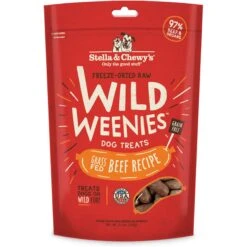 Stella & Chewy's Beef Wild Weenies Freeze-Dried Raw Dog Treats & Stella & Chewy's Stella's Super Beef Meal Mixers Freeze-Dried Raw Dog Food Topper -Snuggle Paws 567638 PT5. AC SS1800 V1657659987