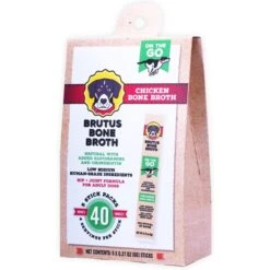 Brutus Broth Chicken Flavored Instant Bone Broth Dog Food Topping, 5 Count -Snuggle Paws 578030 PT3. AC SS1800 V1658219409