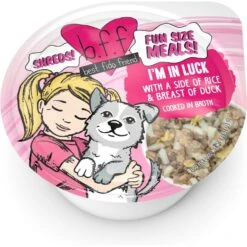Weruva Best Fido Friend Fun Size Meals I'm In Luck Wet Dog Food, 2.75-oz Cup, Case Of 12
