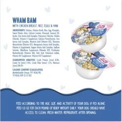 Weruva Best Fido Friend Fun Size Meals Wham Bam Wet Dog Food, 2.75-oz Cup, Case Of 12 -Snuggle Paws 578238 PT7. AC SS1800 V1694463425