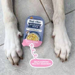 Weruva Meals 'n More Natural Wet Dog Food, Bed & Breakfast Plus Digestive Support, 3.5-oz Cup, 12 Count -Snuggle Paws 578430 PT8. AC SS1800 V1695757202