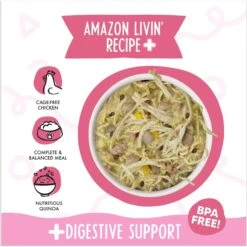 Weruva Meals 'n More Natural Wet Dog Food, Amazon Livin' Plus Digestive Support, 3.5-oz Cup, 12 Count -Snuggle Paws 578446 PT2. AC SS1800 V1695832227