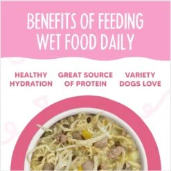 Weruva Meals 'n More Natural Wet Dog Food, Amazon Livin' Plus Digestive Support, 3.5-oz Cup, 12 Count -Snuggle Paws 578446 PT5. AC SS1800 V1695843889