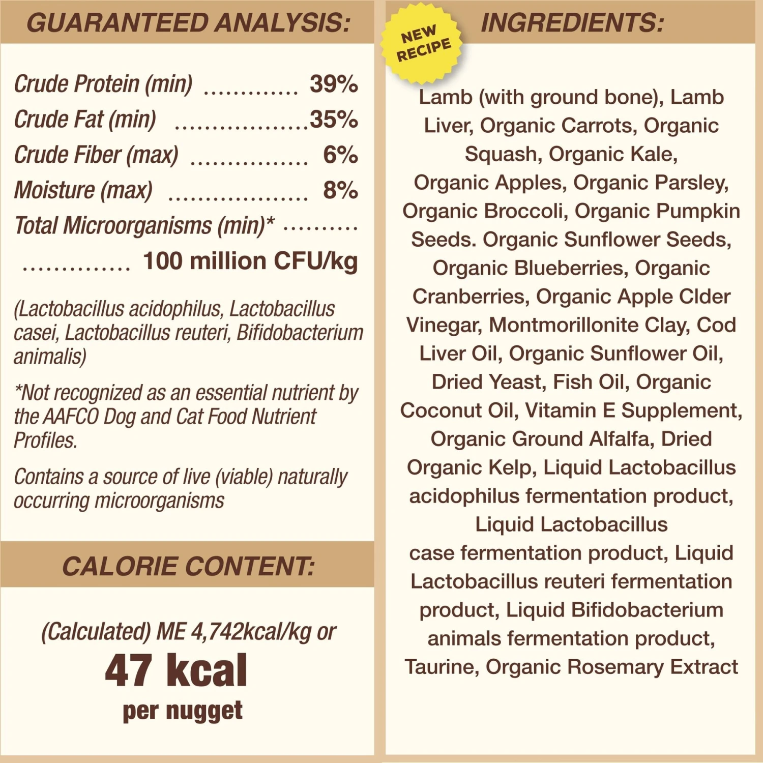 Primal Lamb Formula Nuggets Grain-Free Raw Freeze-Dried Dog Food 10 Primal Lamb Formula Nuggets Grain-Free Raw Freeze-Dried Dog Food - Image 8
