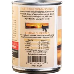 PetKind Tripett Green Beef Tripe, Duck & Salmon Grain-Free Canned Dog Food -Snuggle Paws 59463 PT1. AC SS1800 V1648686386