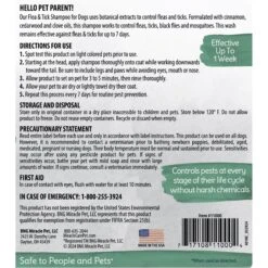 Natural Chemistry Natural Flea & Tick Shampoo For Dogs With Oatmeal -Snuggle Paws 59514 PT2. AC SS1800 V1646943703