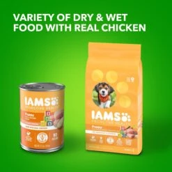 Iams ProActive Health Classic Ground With Chicken & Rice Puppy Wet Dog Food -Snuggle Paws 59828 PT8. AC SS1800 V1658283475
