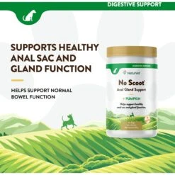 NaturVet No Scoot Plus Pumpkin Powder Digestive Supplement For Dogs -Snuggle Paws 60304 PT2. AC SS1800 V1698695817