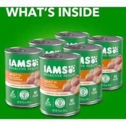 Iams ProActive Health Classic Ground With Chicken & Whole Grain Rice Adult Wet Dog Food -Snuggle Paws 604326 PT3. AC SS1800 V1658187319
