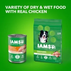 Iams ProActive Health Classic Ground With Chicken & Whole Grain Rice Adult Wet Dog Food -Snuggle Paws 604326 PT8. AC SS1800 V1658187317